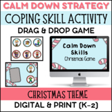 Christmas I Can Calm Down Coping Skills Game / Digital & P