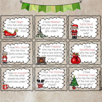 Christmas - I have Who Has Game! by Create Your Own Genius | TPT
