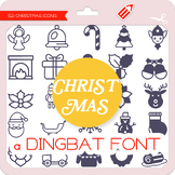 Christmas Icons Dingbat Font - W Λ D L Ξ N
