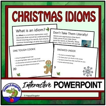 Preview of Christmas Idioms PowerPoint Interactive Quiz