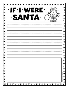 Christmas If I Were Santa Craft & Writing Activity | How to Catch Santa