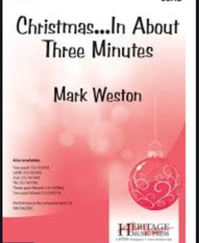 Preview of Christmas In About Three Minutes - arr by Mark Weston - Piano Accompaniment