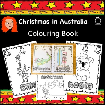 Preview of Australian Christmas Colouring Book