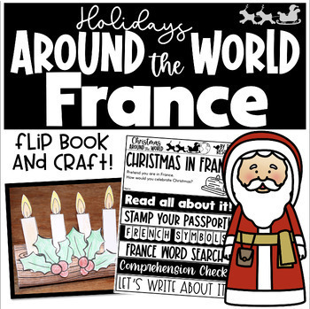 Preview of France Christmas Craft | Holidays Around The World | Reading & Comprehension