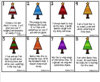 Christmas Inference Riddles Freebie By Speech Ace Tpt
