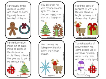 Christmas Inferences With Visual Aids, Bonus Coloring Sheet, And 