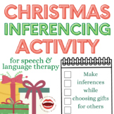 Christmas Inferencing Activity for Speech and Language Therapy