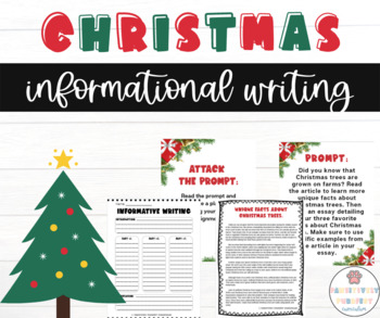Preview of Christmas Informational Writing Prompt