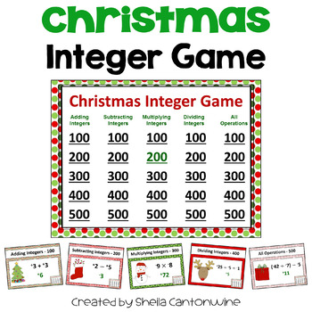 Preview of Christmas Integer Game
