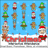 Christmas Activities Smart Board Attendance & Lunch Count for All Whiteboards