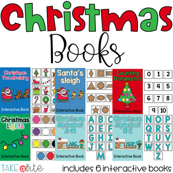 Preview of Christmas Interactive Books
