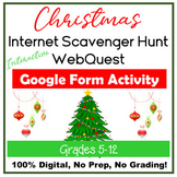 Christmas Interactive Internet Scavenger Hunt WebQuest Goo