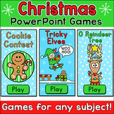 Christmas Games to Review Any Subject - Elf & Gingerbread 