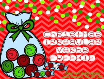 Preview of Christmas Irregular Verbs {FREEBIE}