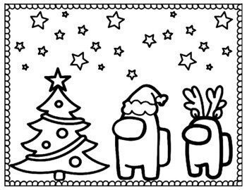 Among Us Christmas Worksheets - Among Us Worksheet - Christmas lessons