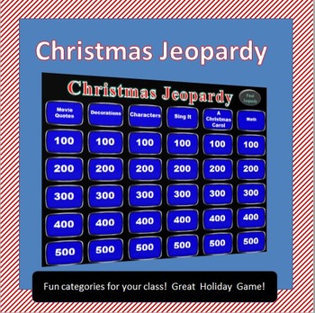 Christmas Jeopardy Worksheets Teaching Resources Tpt