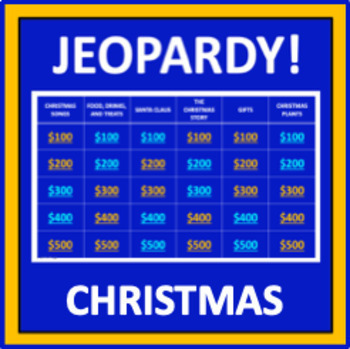 Preview of Christmas Jeopardy - a Christmas trivia game