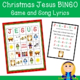 Christmas Jesus Bingo Game & Song Lyrics for Christian Bib