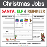 Christmas Printable - Job Applications - No Prep ELA Center