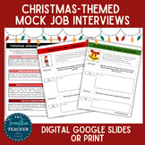 Christmas Job Interview Practice | Role-playing Partner Activity