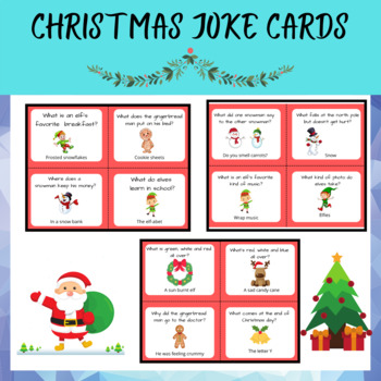 Christmas Joke Cards by Little Hands Discovering Minds | TPT