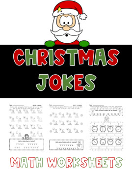 Christmas Jokes - Math Worksheets by Teaching with Tone | TPT