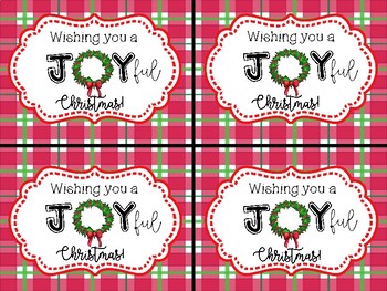 Christmas Joy Candy Tag by Michelle Little | TPT