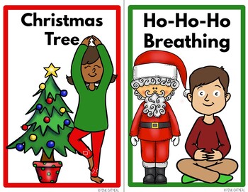 Christmas Yoga Cards and Printables - Clip Art Kids | TpT