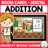 Christmas Kids Addition Within 20 - Boom Cards - Distance 
