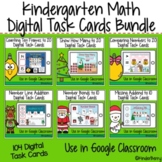 Christmas Kindergarten Math Interactive Digital Task Cards Bundle