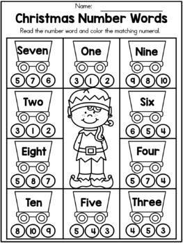christmas kindergarten math worksheets common core