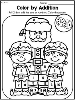 Christmas Math Activities (Kindergarten) by United Teaching | TpT