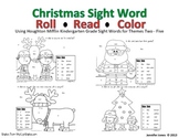 Christmas Kindergarten Mini Unit Sight Word Roll and Color