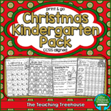 Christmas Kindergarten Pack, No Prep, CCSS Aligned
