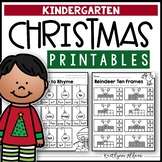 Christmas Kindergarten Printables - Math and Literacy