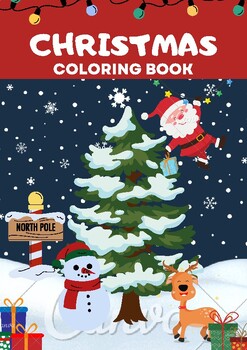 Christmas-Kindergarten coloring Worksheet-Pre-K-Homeschool by Olivia-Rose