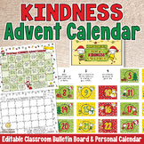 CHRISTMAS COUNTDOWN ADVENT CALENDAR Kindness Activity Bull