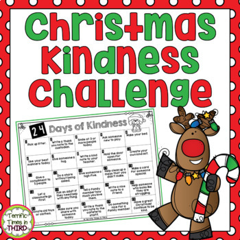 Christmas Kindness Challenge by Terrific Times in Third | TpT