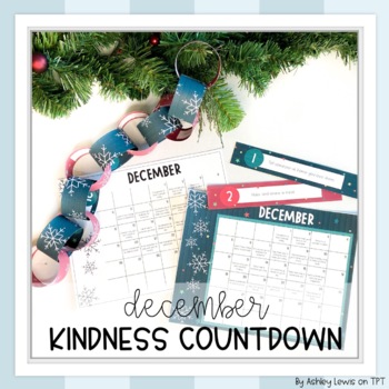 Preview of Christmas Kindness Countdown (EDITABLE)