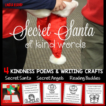 Preview of Christmas Kindness Activities & Writing Crafts for Secret Santa of Kind Words