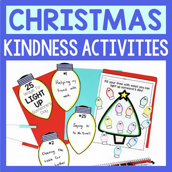 Preview of Christmas Kindness Activity For December SEL And School Counseling Lessons