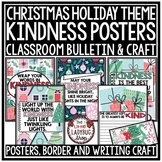 Christmas Kindness Quote Posters December Bulletin Board I