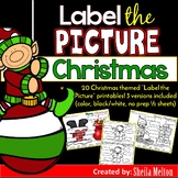 Christmas Label the Picture Printables, Holiday Activities