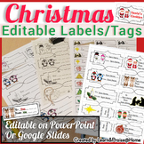 Christmas Labels & Gift Tags Print-Ready | Editable POWERP