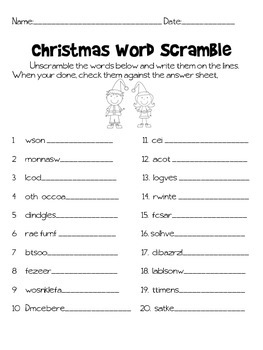 Christmas Language Activities: Common Core Aligned by The Speech Bubble SLP