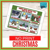 No Print Christmas Language & Articulation Games