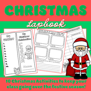 Christmas Lapbook by Kiwi Classroom Creations | TPT