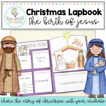 Preview of Christmas Lapbook - The Birth of Jesus Booklet