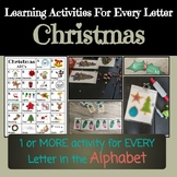 Christmas Learning Activities for Every Letter
