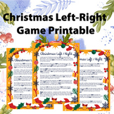 Christmas Left-Right Game Printable Holiday Activity for 1